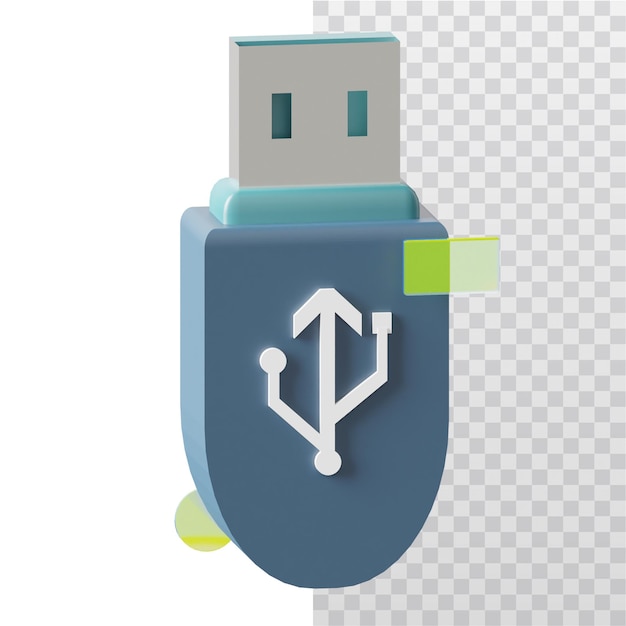 3D Icon Usb Drive Illustration