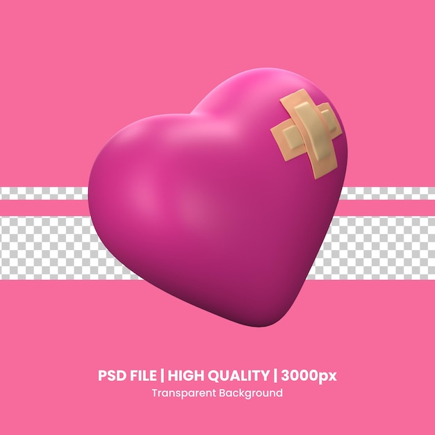 3d icon valentine object
