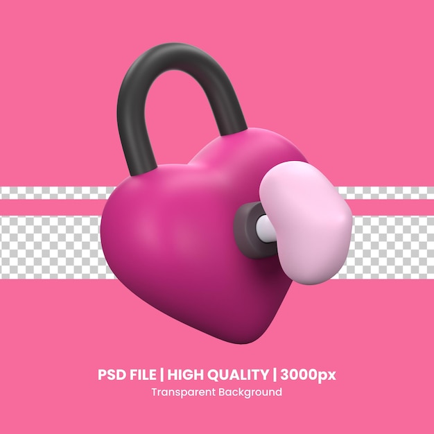 3d icon valentine object