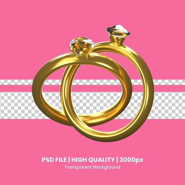 PSD 3d icon valentine object