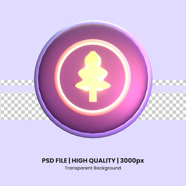 PSD 3d icon video games life coin rendered isolated on the transparent background