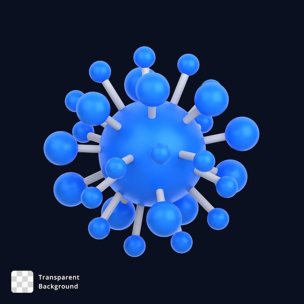 3D icon of Virus