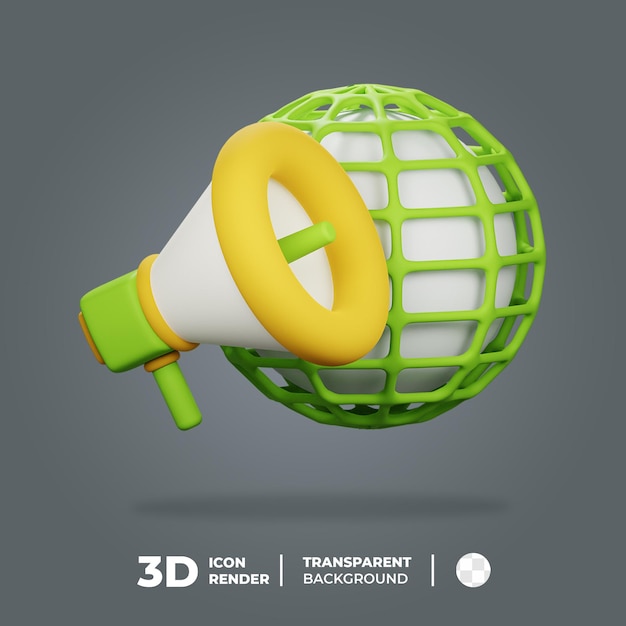 Marketing del sito web di icone 3d