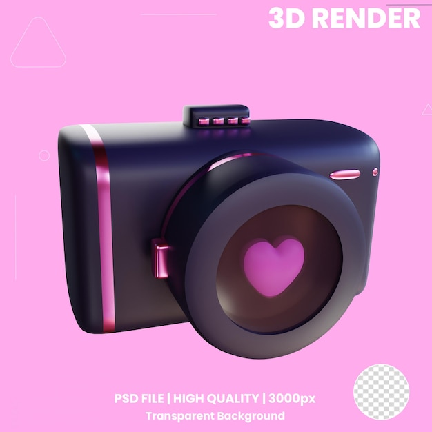 PSD 3d icon wedding photo