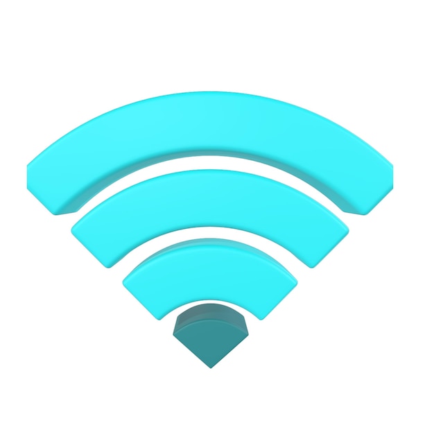 PSD icona 3d wi-fi