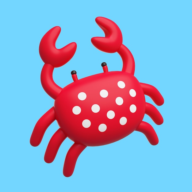 PSD 3d icon with aquatic animal