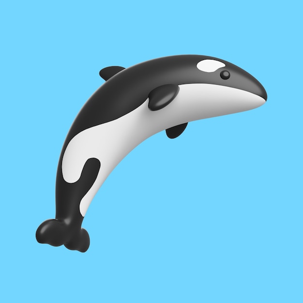 PSD 3d icon with aquatic animal