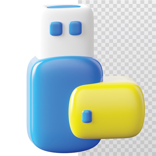 3d-icone usb-illustratie