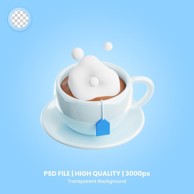 PSD 3dアイコン ホットドリンク