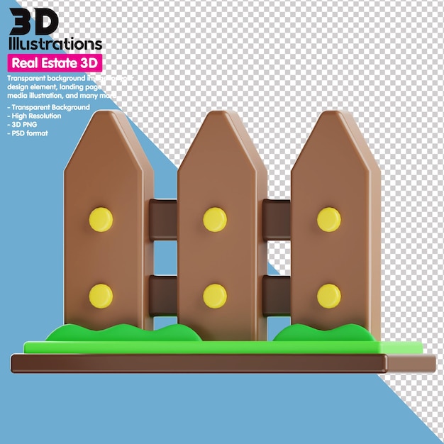 PSD icone 3d set immobiliare 3d png