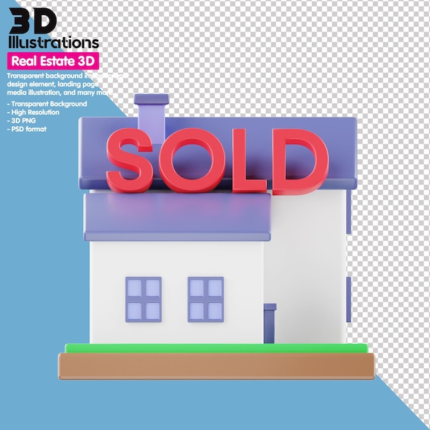 3d icons set real estate