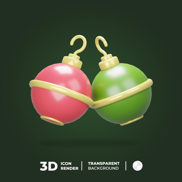 PSD 3d icoon kerst ornament