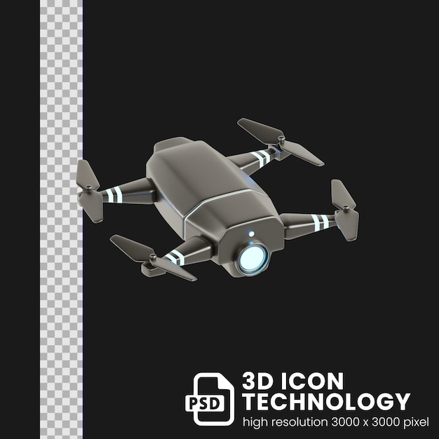 3d icoon mini drone voor project