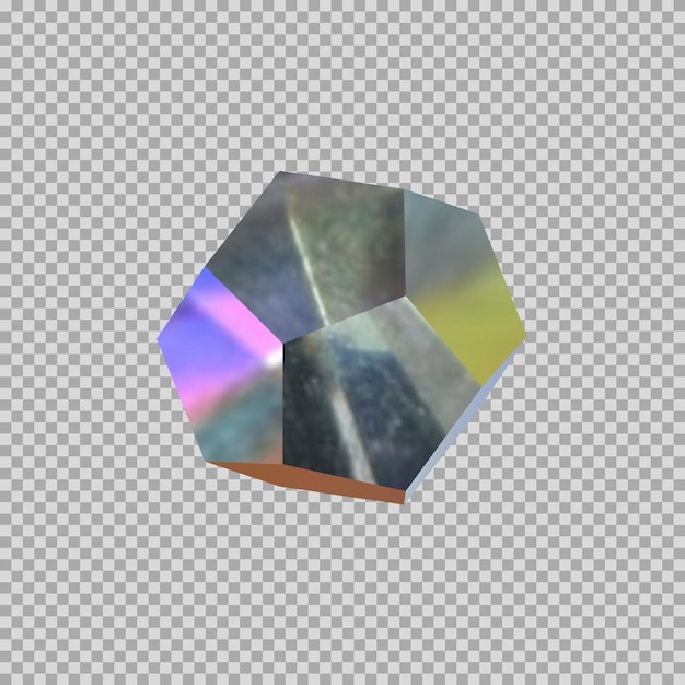 PSD 3d icosahedron dynamic diamond icon