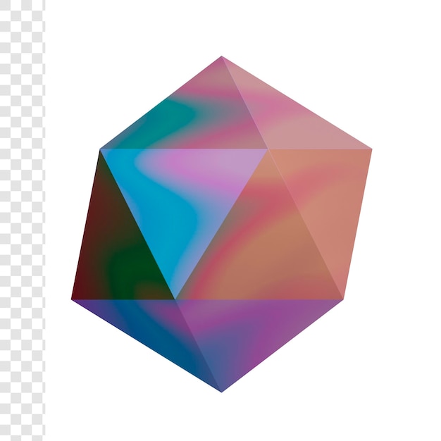 3d icosahedron