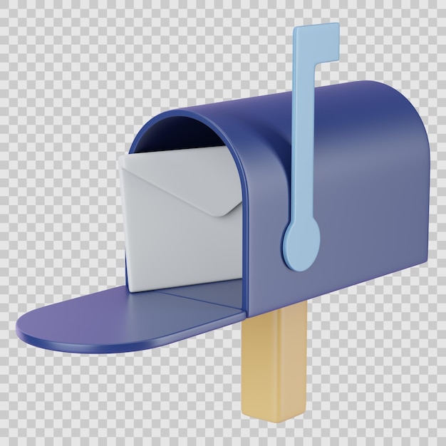 3D-ikon af postkasse