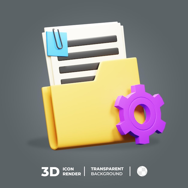 3D ikon dokument indstilling