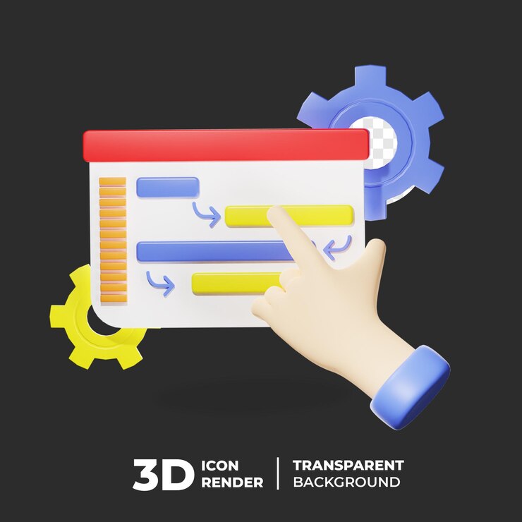 PSD 3d i̇kon i̇şlem arayüzü akışı