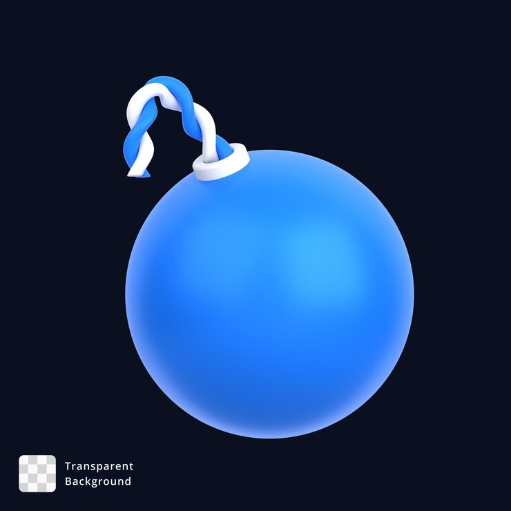 PSD 3d ikona bomby
