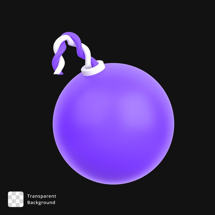 PSD 3d ikona bomby