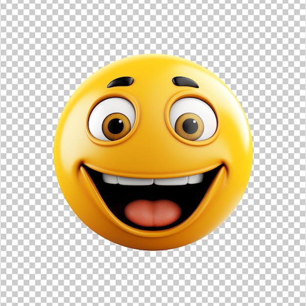 PSD 3d ikona emoji na białym tle