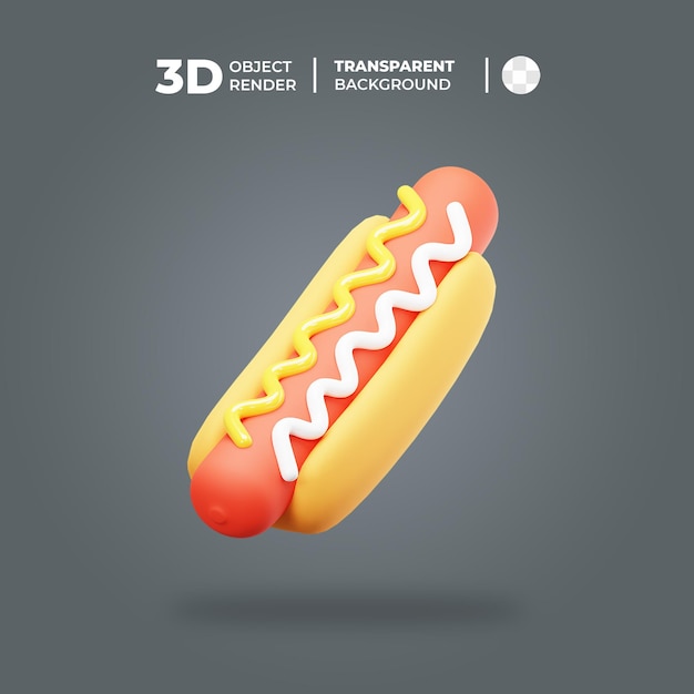 3d Ikona Hot Doga