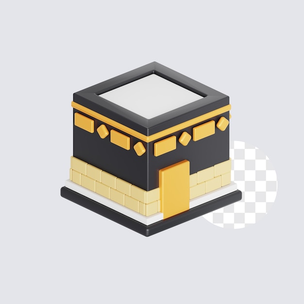 3D ikona Kaaby dla Hajj i Umrah
