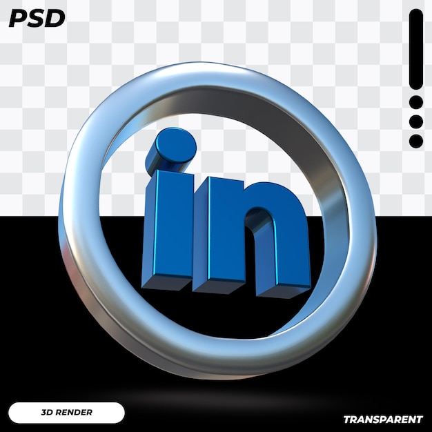 3d Ikona Linkedin