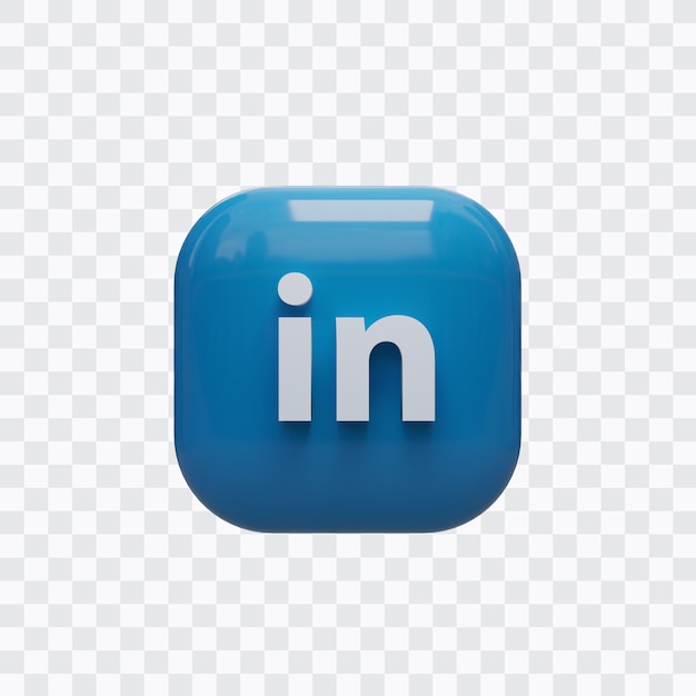 PSD 3d ikona linkedin