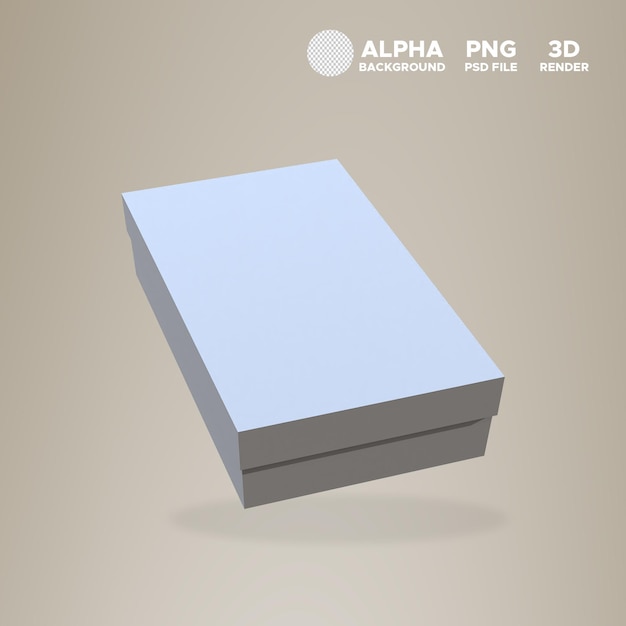 PSD 3d ikona pudełka z przekąskami do projektowania ilustracji, png psd, tło alfa, wysoka rozdzielczość