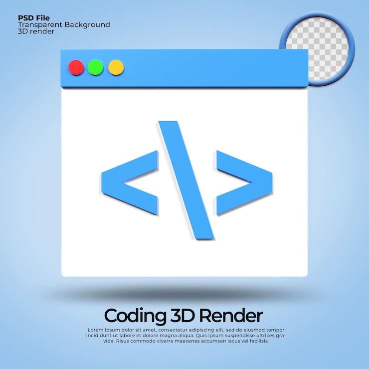 PSD 3d ikoner kodning transparent