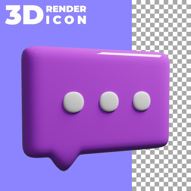 3D-ikonit, viestirenderöinti, Psd, kiiltävä tekstuuri