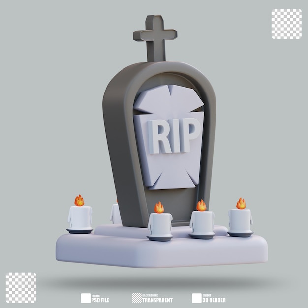 3D-illustrasjon RIP 3