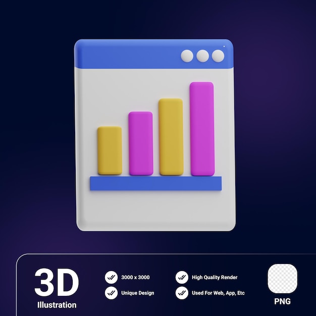 3d illustratie applicatie analytische big data