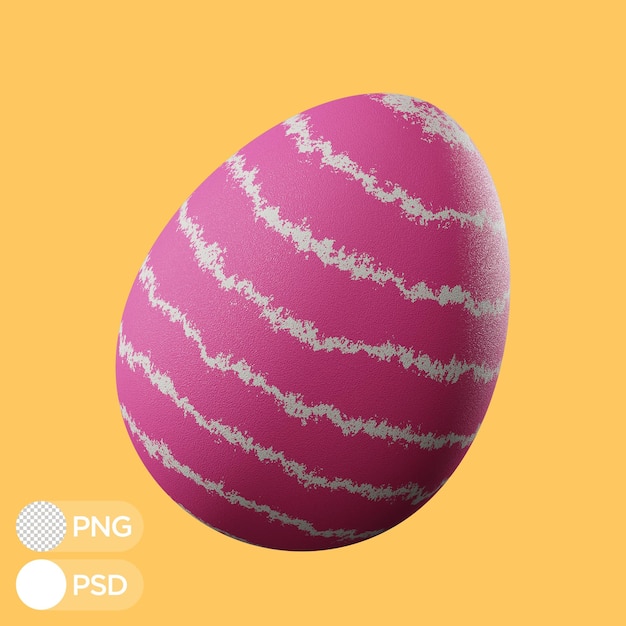 PSD 3d illustratie easter egg coloring