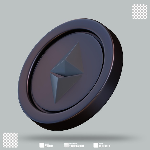 3D-illustratie Ethereum 2