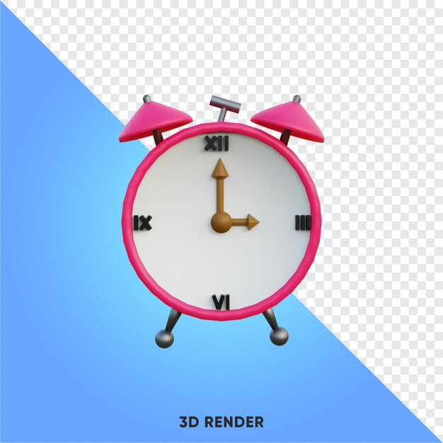 PSD 3d illustratie o39clock