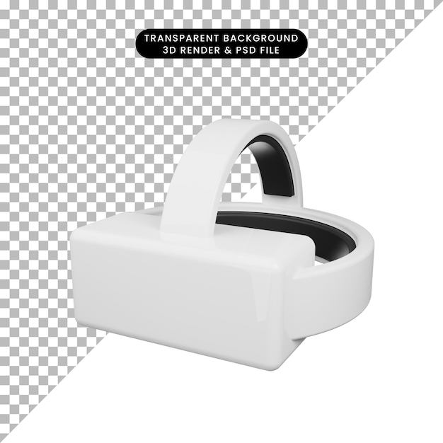 3d illustratie object pictogram virtual reality 3d render stijl