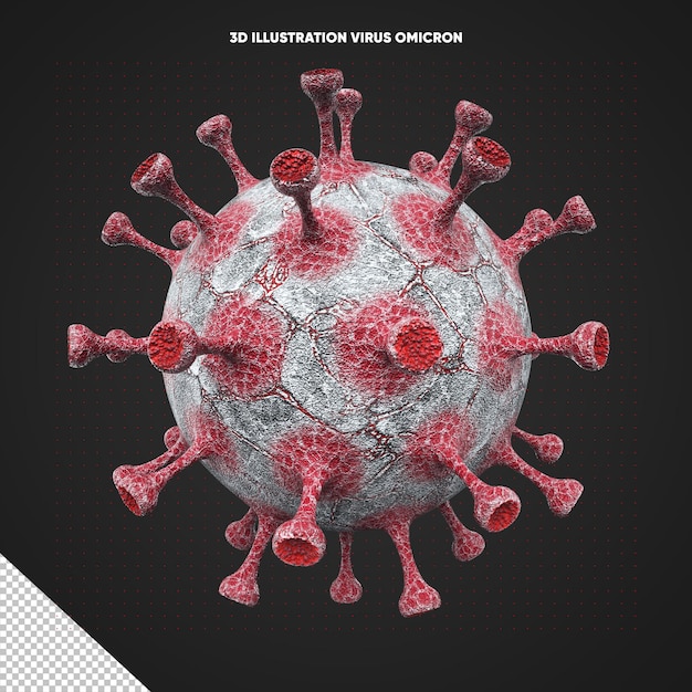 3d illustratie ommicron virus