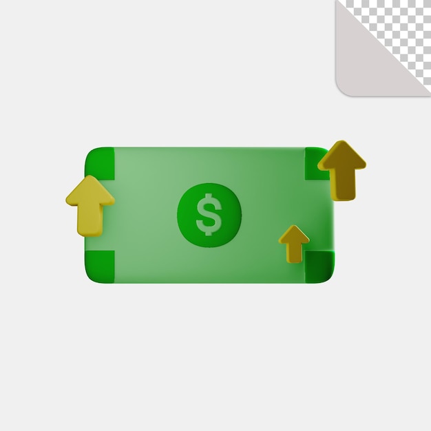 3D illustratie pictogram geld valuta