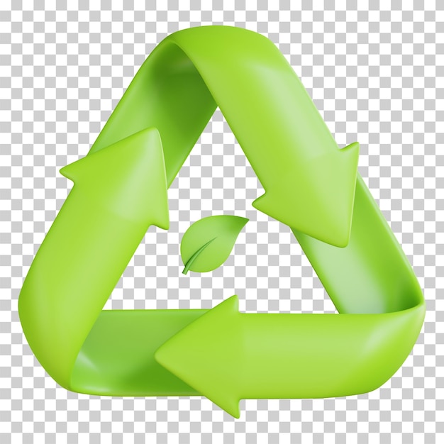 PSD 3d illustratie recyclen