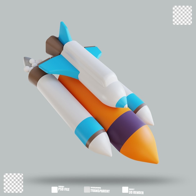 3d illustratie spaceshuttle 3