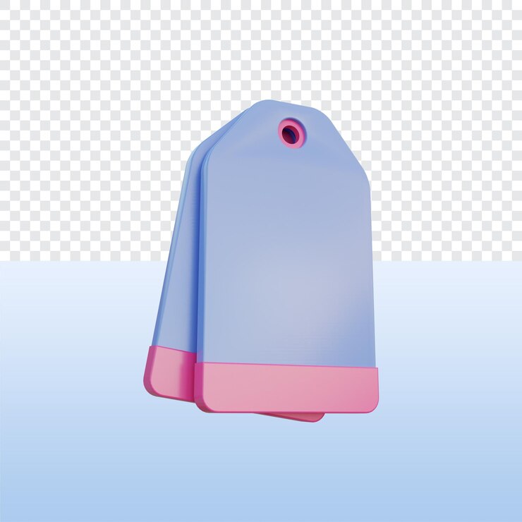 PSD 3d illustratie stationaire tag