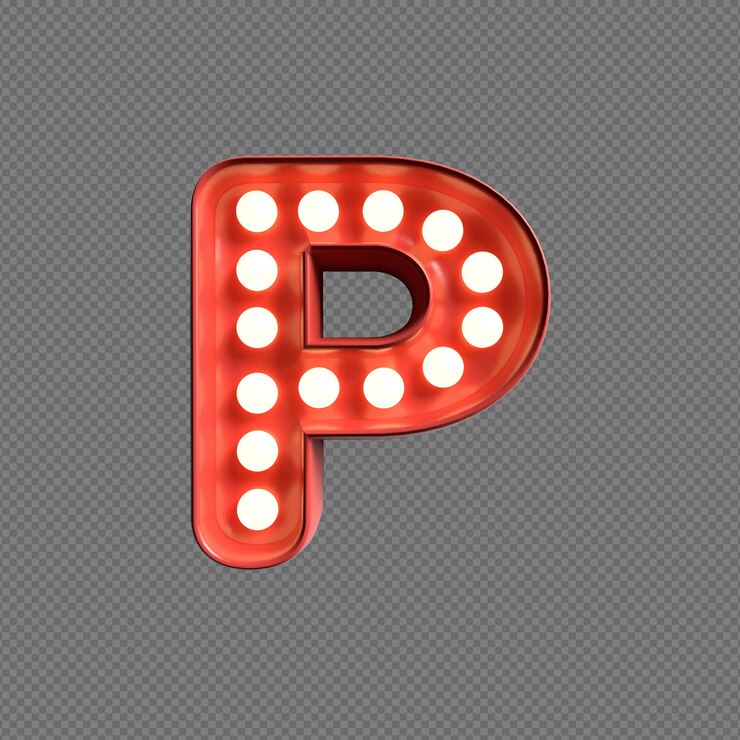 PSD 3d illustratie van alfabetten