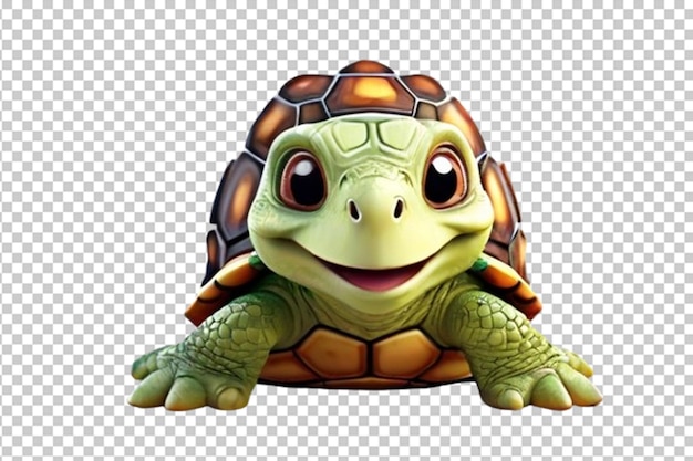 PSD 3d illustratie van babyschildpad