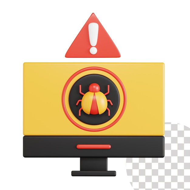3D-illustratie van computermalware