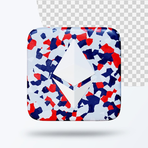 3d illustratie van cryptocurrency-symboollogo