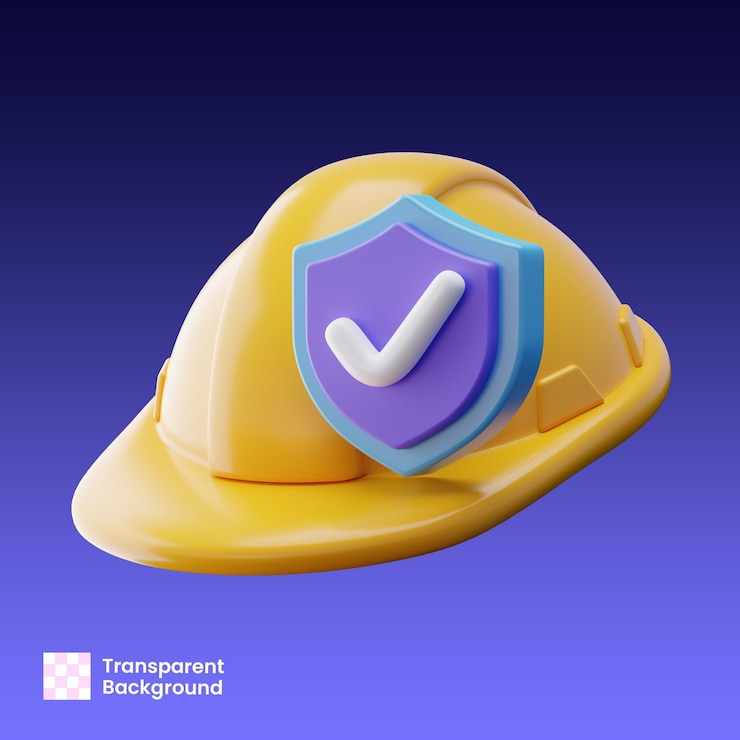 PSD 3d-illustratie van de arbeidsverzekering
