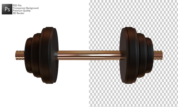 3D illustratie van de halter