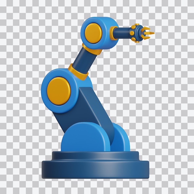 3D-illustratie van de robotarm